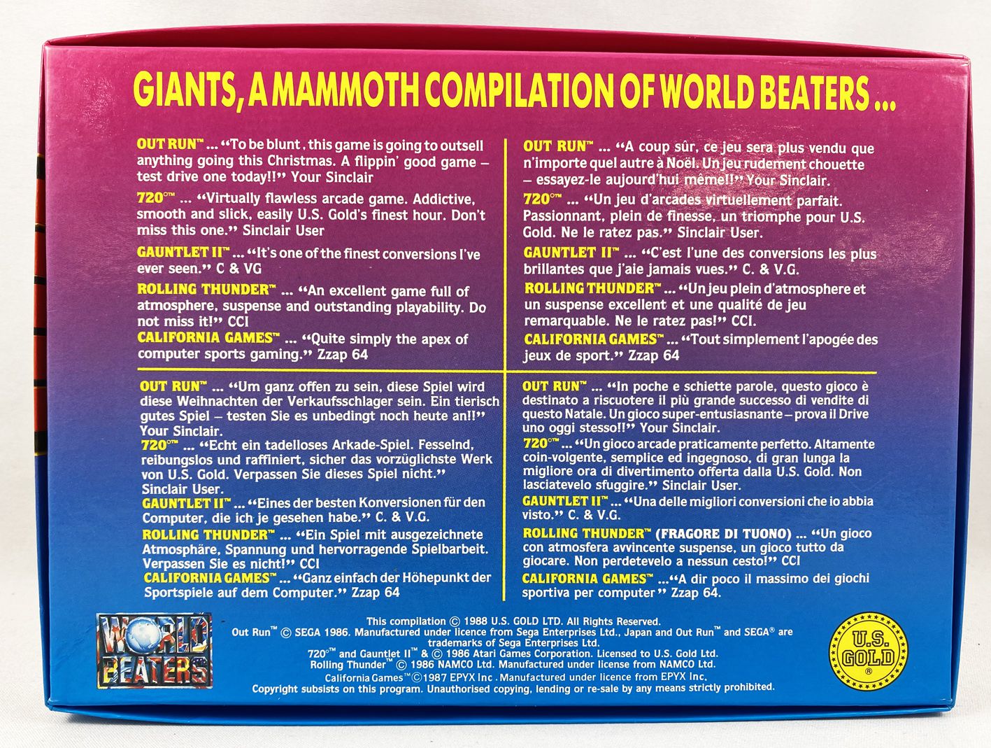 Giants box art for Amstrad CPC