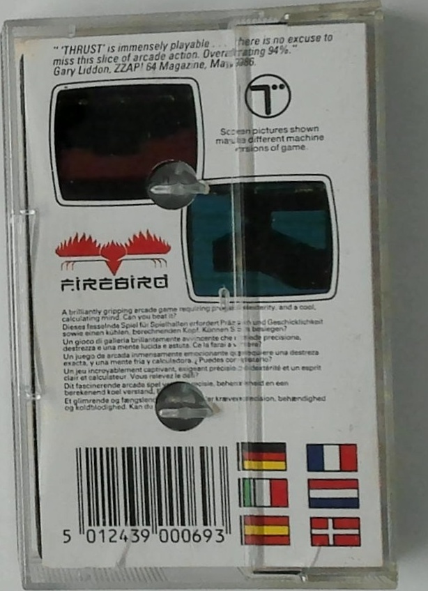Thrust box art for Amstrad CPC