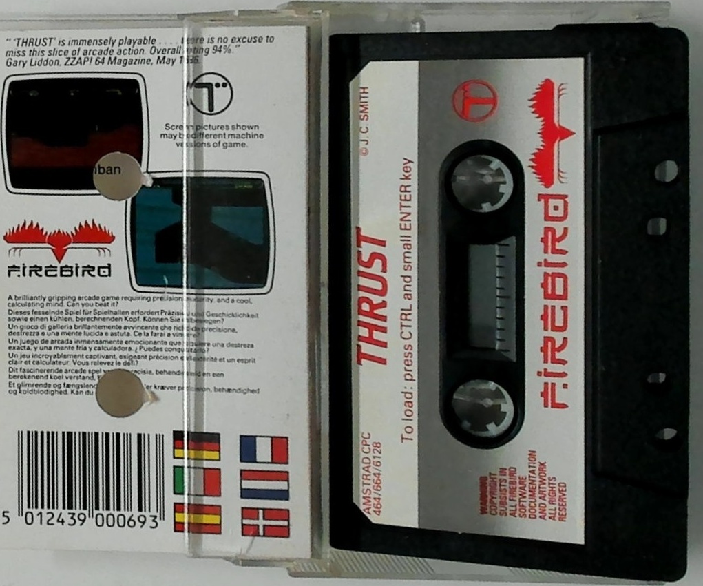 Thrust box art for Amstrad CPC