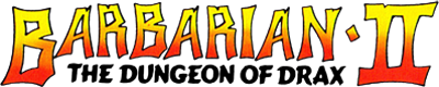 Barbarian II logo for Amstrad GX4000