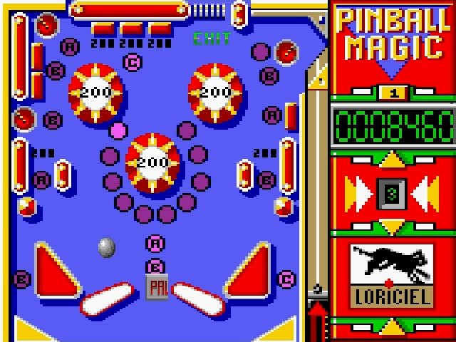 Super Pinball Magic screenshot 2 for Amstrad GX4000