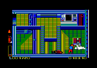 Tintin On The Moon screenshot 3 for Amstrad GX4000