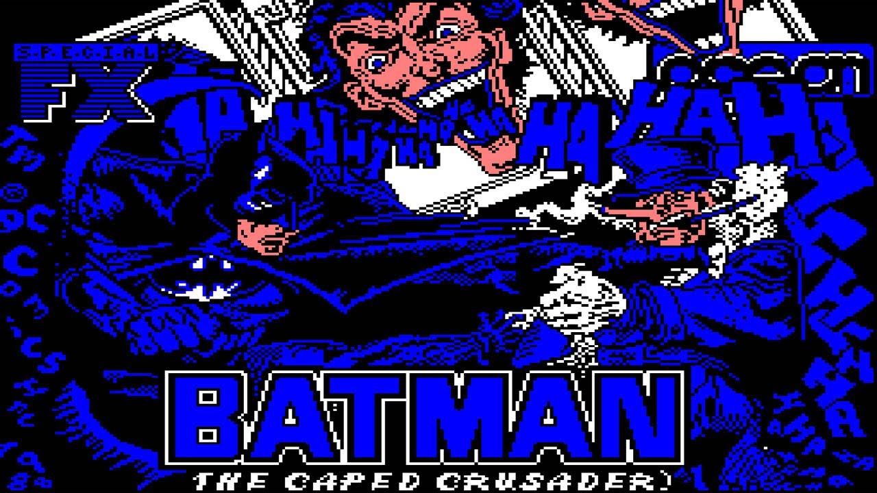 Batman: The Caped Crusader title screen for Amstrad CPC