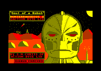 Soul Of A Robot title screen for Amstrad CPC