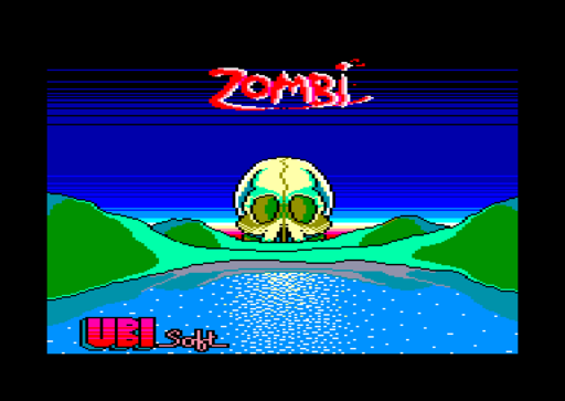 Zombi title screen for Amstrad CPC