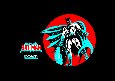 Batman title screen for Amstrad GX4000