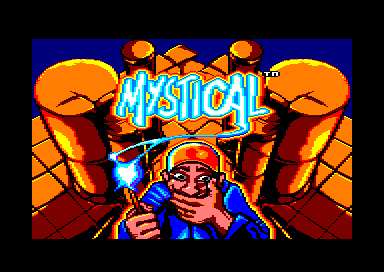 Mystical title screen for Amstrad GX4000