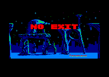 No Exit title screen for Amstrad GX4000