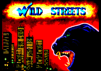 Wild Streets title screen for Amstrad GX4000