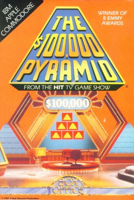 $100,000 Pyramid box art for Apple II
