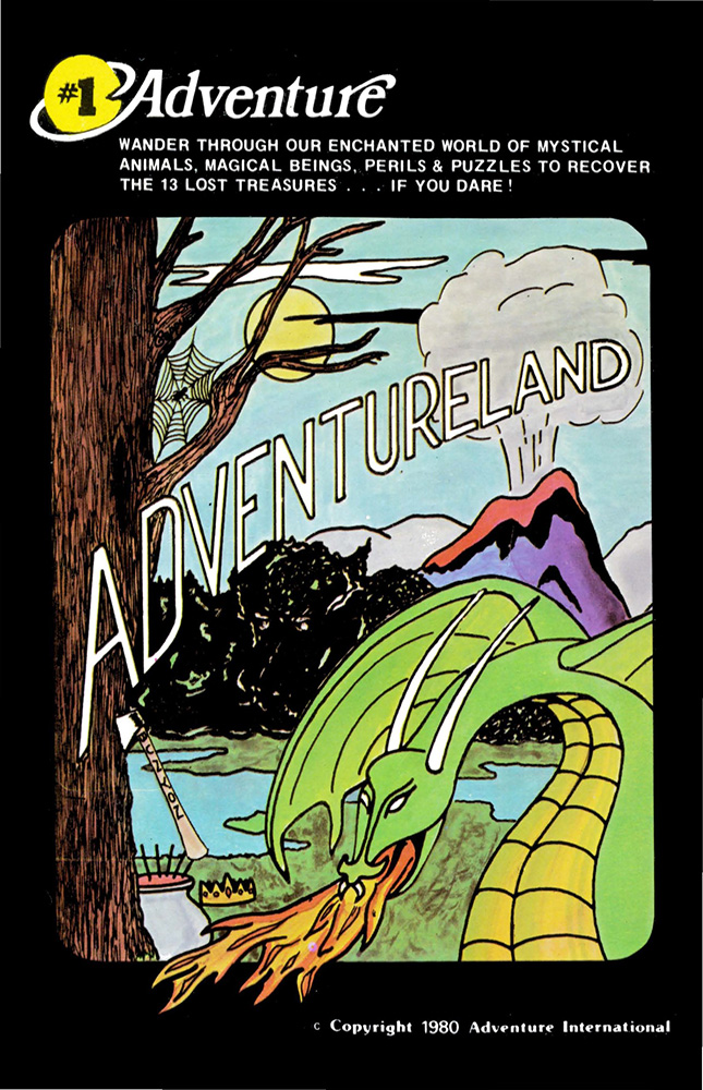 Adventureland box art for Apple II