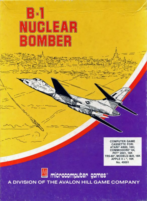 B-1 Nuclear Bomber box art for Apple II