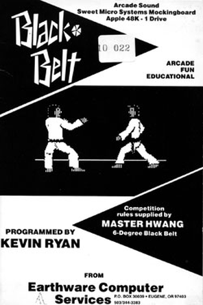 Black Belt box art for Apple II