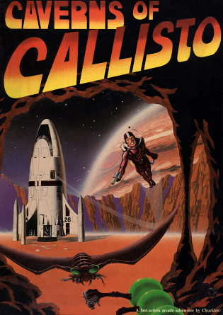 Caverns of Callisto box art for Apple II
