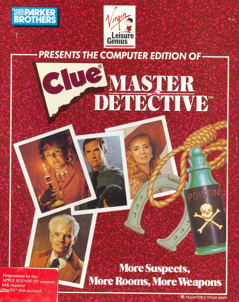Clue: Master Detective box art for Apple II