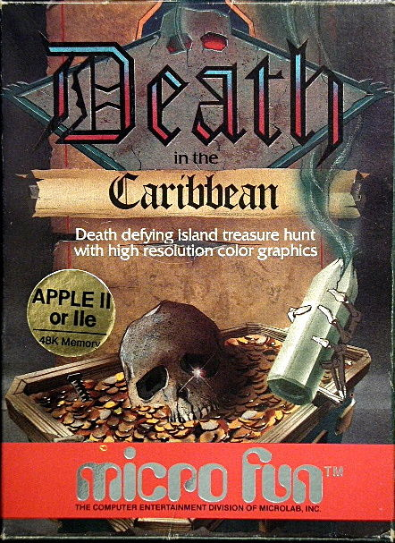 Death in the Caribbean box art for Apple II