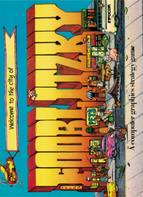 Fooblitzky box art for Apple II