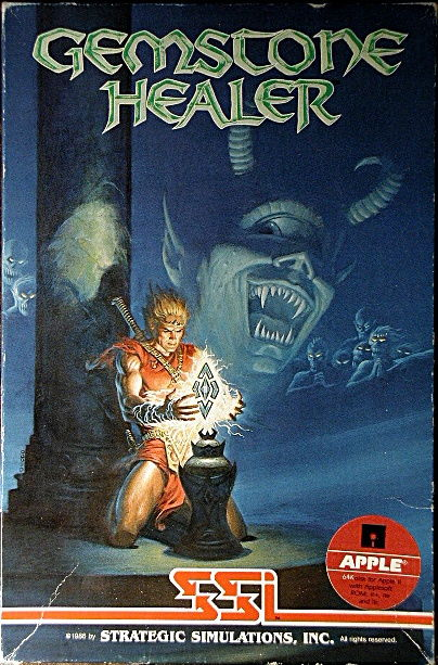 Gemstone Healer box art for Apple II