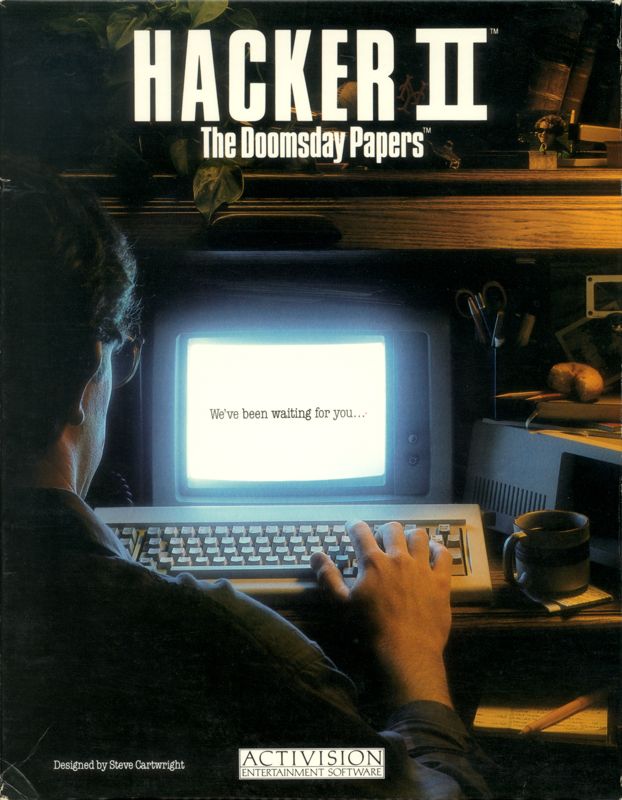 Hacker II: The Doomsday Papers box art for Apple II