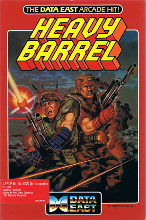 Heavy Barrel box art for Apple II