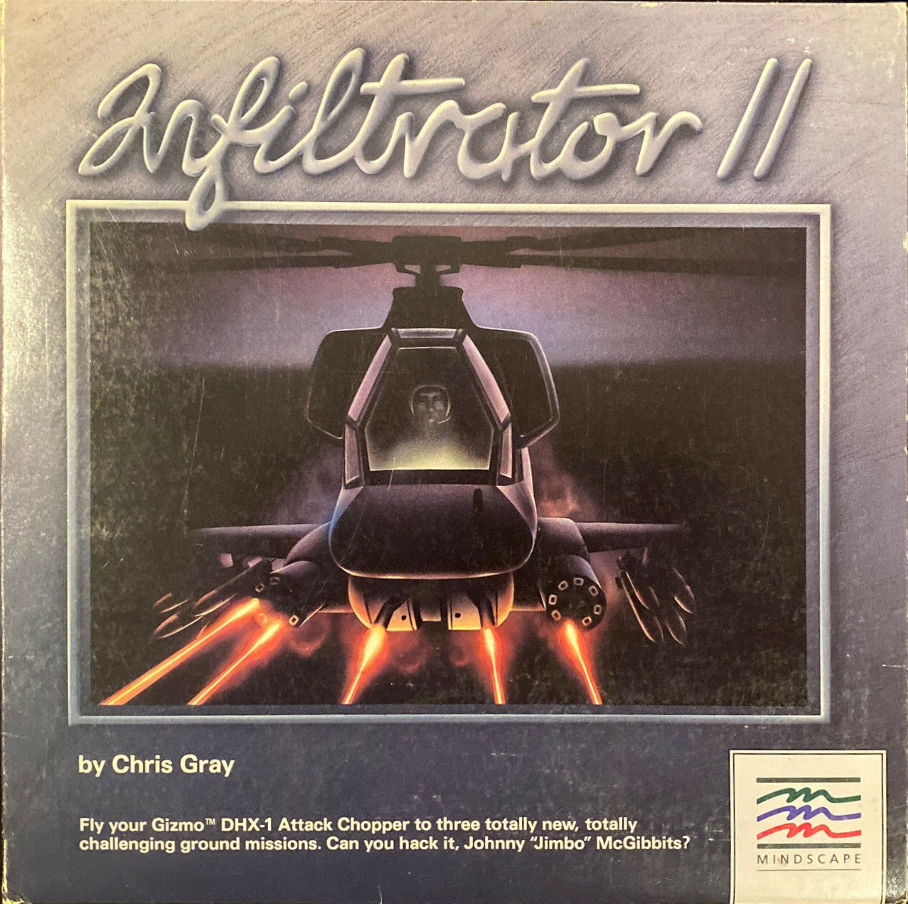 Infiltrator II box art for Apple II