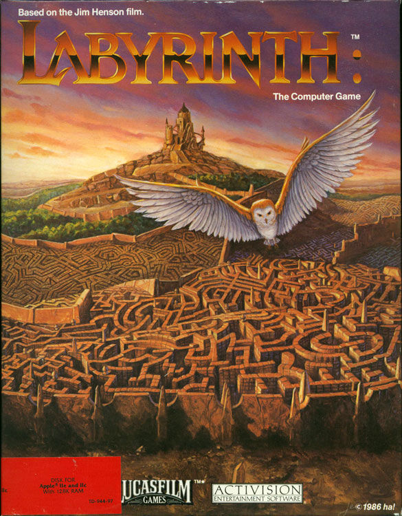 Labyrinth box art for Apple II