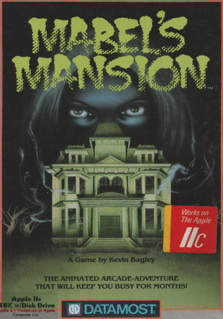 Mabel's Mansion box art for Apple II