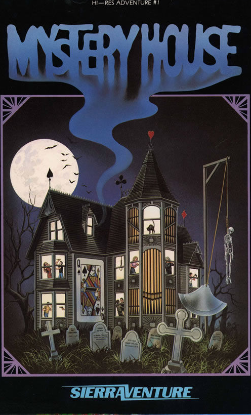 Mystery House box art for Apple II