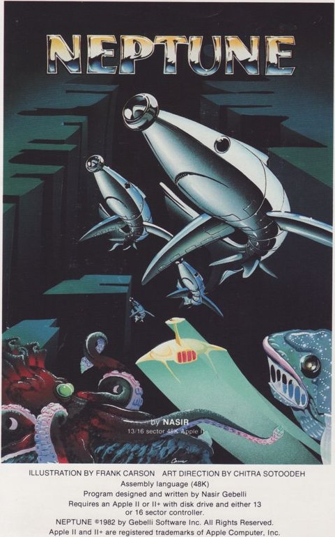 Neptune box art for Apple II