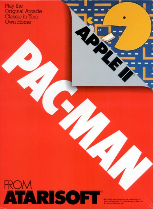 Pac-Man box art for Apple II