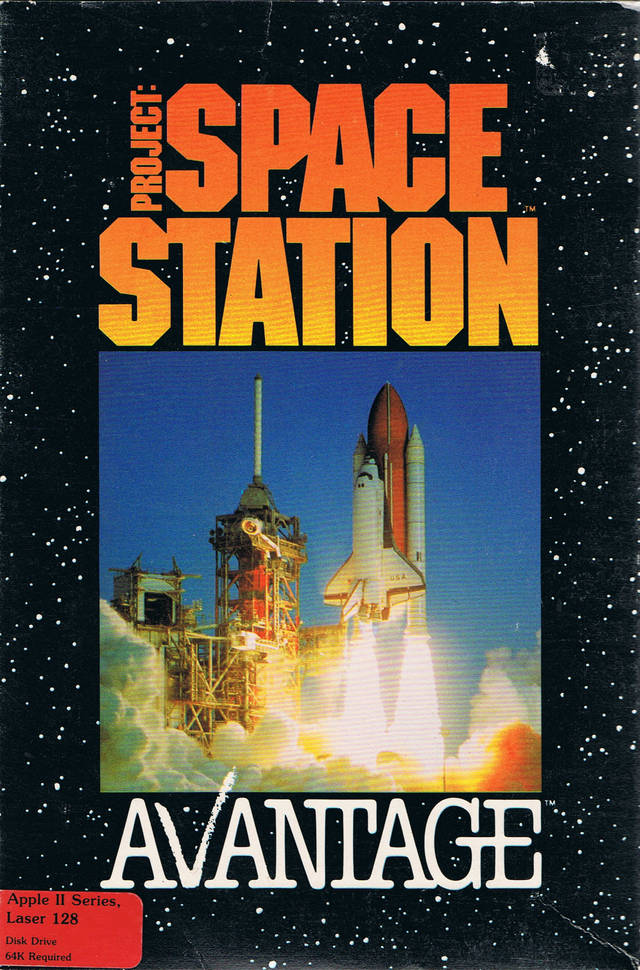 Project Space Station box art for Apple II