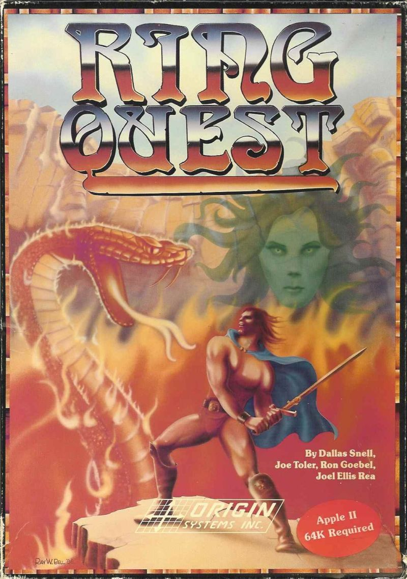 Ring Quest box art for Apple II