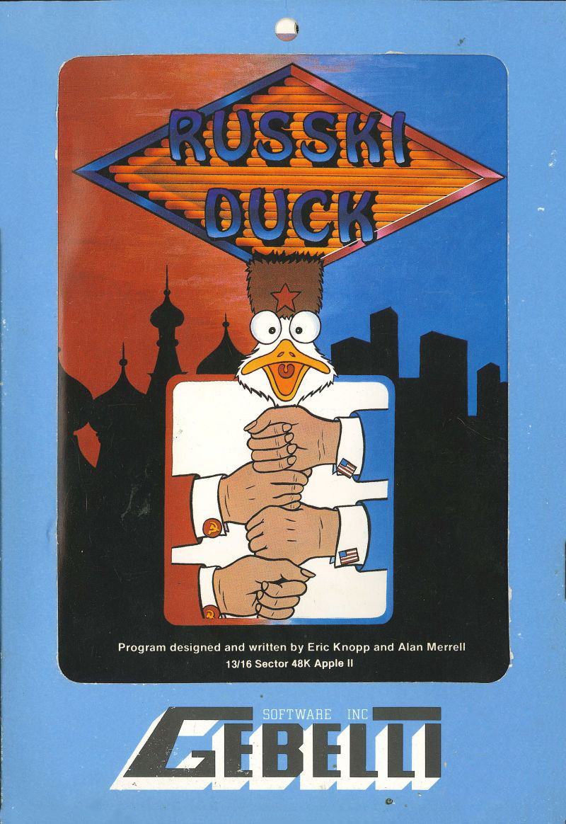 Russki Duck box art for Apple II