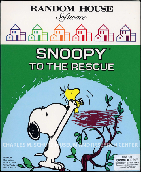 Snoopy to the Rescue box art for Apple II