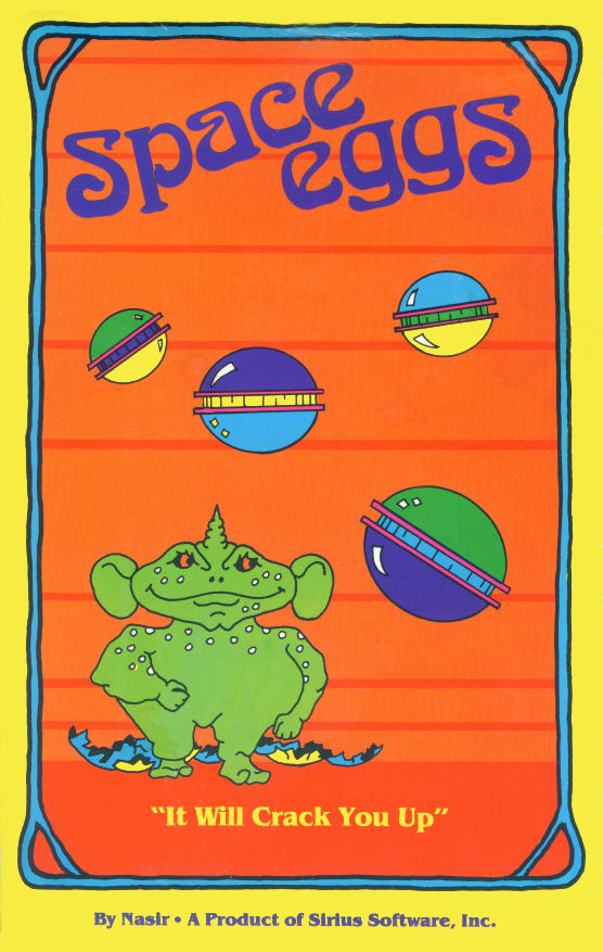 Space Eggs box art for Apple II