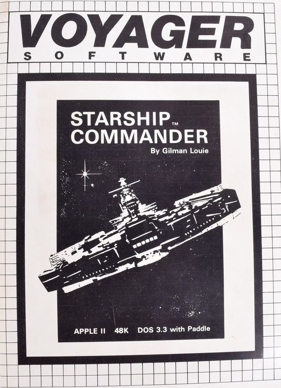 Starship Commander box art for Apple II