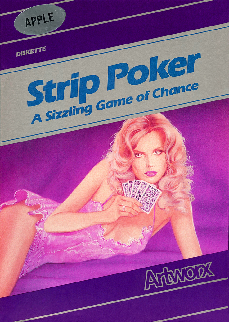 Strip Poker box art for Apple II