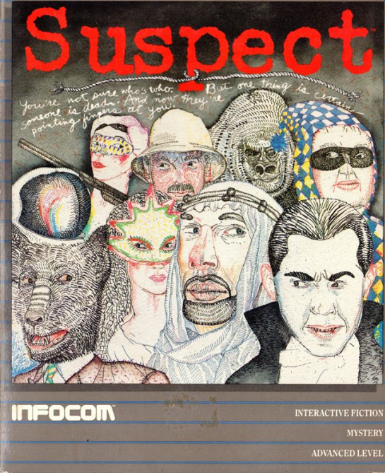 Suspect box art for Apple II