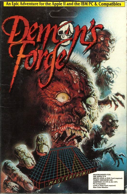 The Demon's Forge box art for Apple II