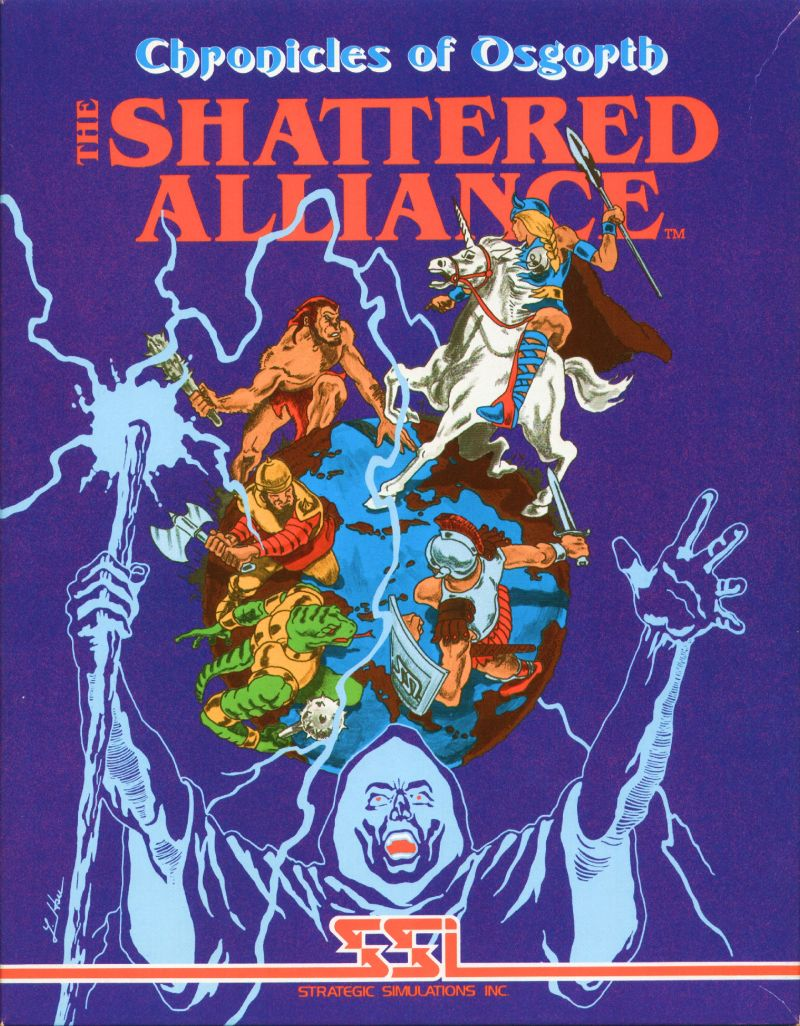 The Shattered Alliance box art for Apple II