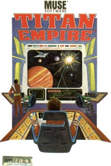 Titan Empire box art for Apple II