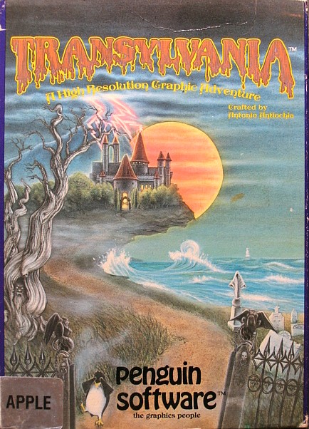 Transylvania box art for Apple II