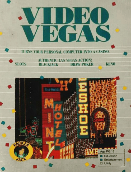 Video Vegas box art for Apple II