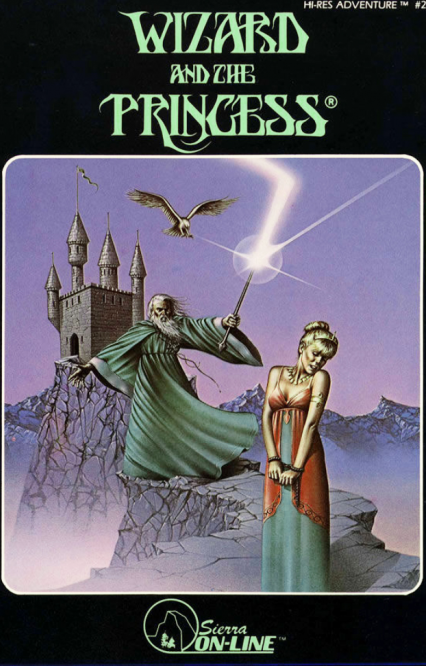 Wizard and the Princess box art for Apple II