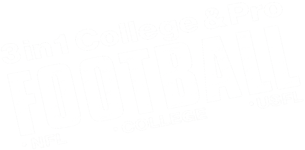 3 in 1 College & Pro Football logo for Apple II