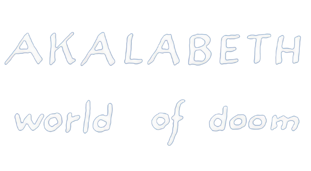 Akalabeth logo for Apple II