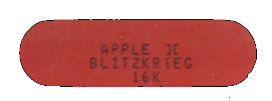 Blitzkrieg logo for Apple II