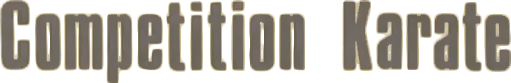 Competition Karate logo for Apple II
