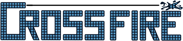 Crossfire logo for Apple II
