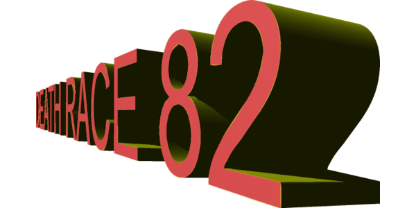 Death Race '82 logo for Apple II